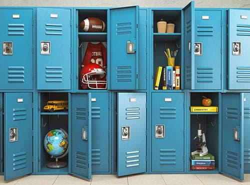 school lockers
